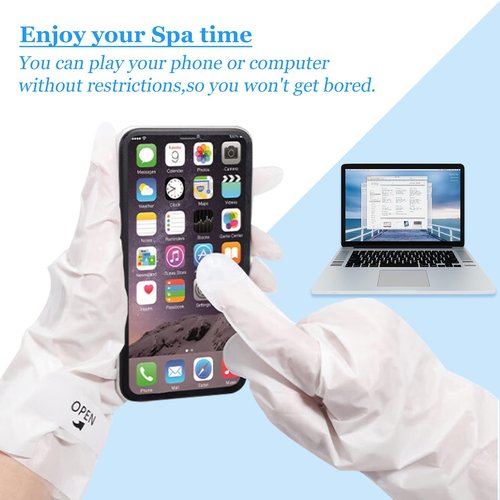 Permotary Moisturizing Hand Mask Gloves for Dry Skin, 6 Pairs, Milk Scented