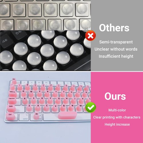 Skin Care Tools, Raised Keyboard Stickers for Long Nails with Letters,Heart-Shaped Reusable Adhesive Protective Type Long Nail Keyboard Stickers for Typing, Gaming & Nail Art (70 Pcs)
