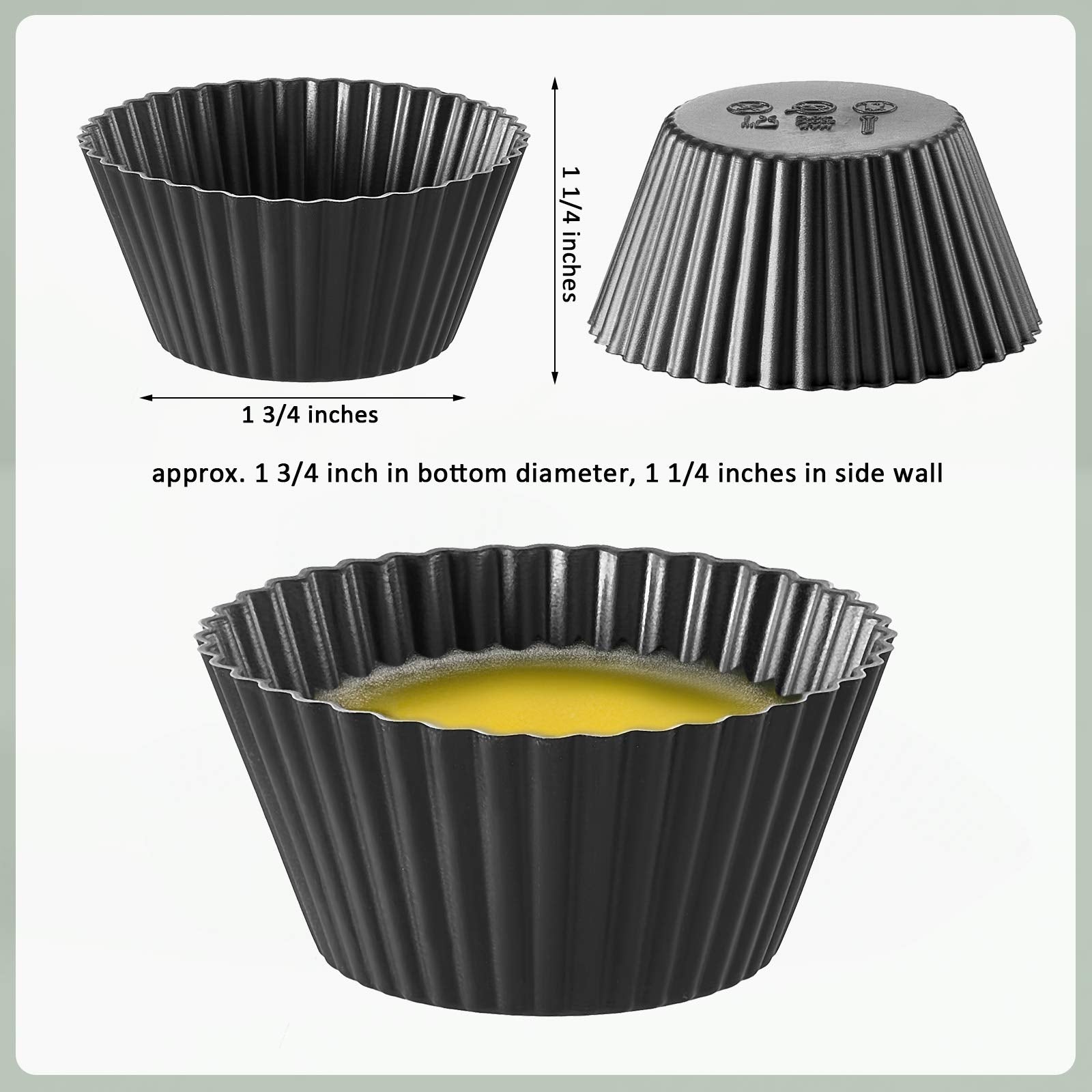 Patelai 20 Pieces Wax Melt Warmer Liners Reusable Silicone Leakproof Wax Liner Candle Tray Liner for Christmas, Candle Warmer(Black)