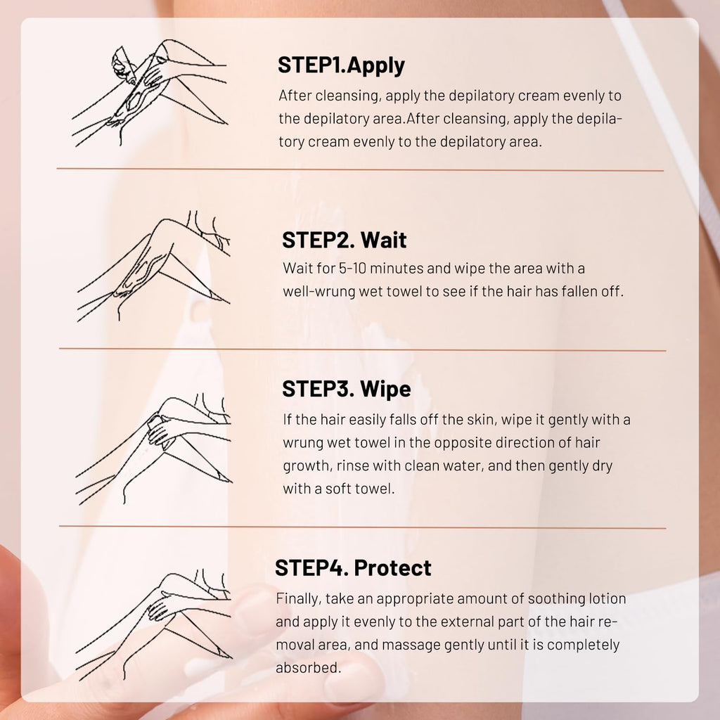 Auures Hair Removal Cream, Auures Facial Hair Removal Cream Kit, Painless Auures Hair Removal, Facial Hair Removal Creams For Women With Scraper
