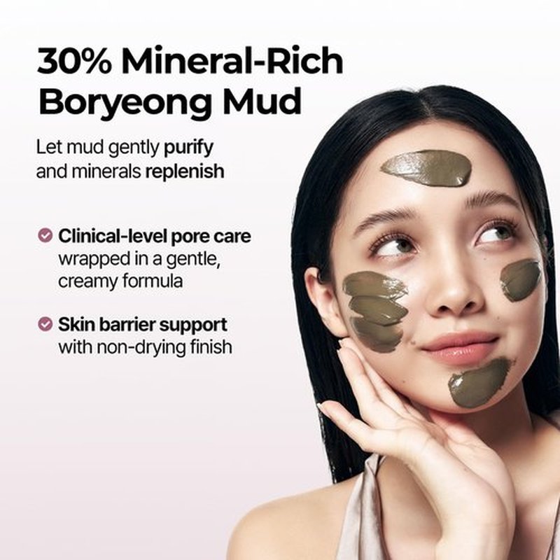 BRMUD Relief Mud Mask | Celeb's Choice Mud Mask - Body Mud Hydrating & Moisturizing Deep Pore Cleanser Face & Body Mask w/ 91.8% Nature-Derived Ingredients - K Beauty Body Mud (3.72 fl oz)