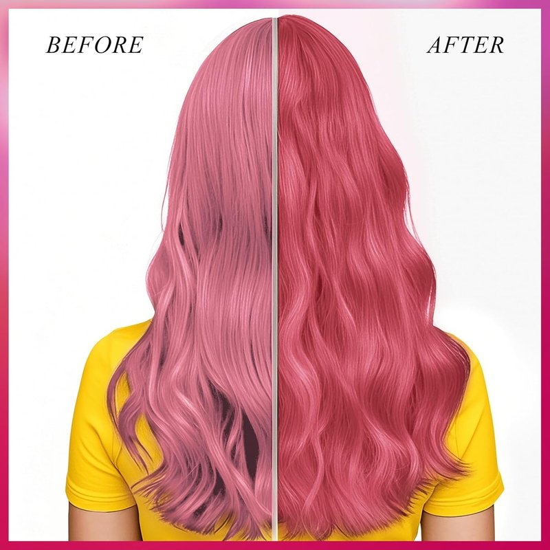 VOLLUCK Color Depositing Conditioner - 3-in-1 Cruelty-Free Hair Mask for Shine & Softness | Light Pink, 5.28 Fl Oz