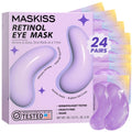 Maskiss Retinol Under Eye Patches (24 Pairs), Purple Eye Masks for Dark Circles, Puffy Eyes & Wrinkles, Firming Collagen Eye Patches, Vegan Cruelty-Free Skincare Gifts for Women