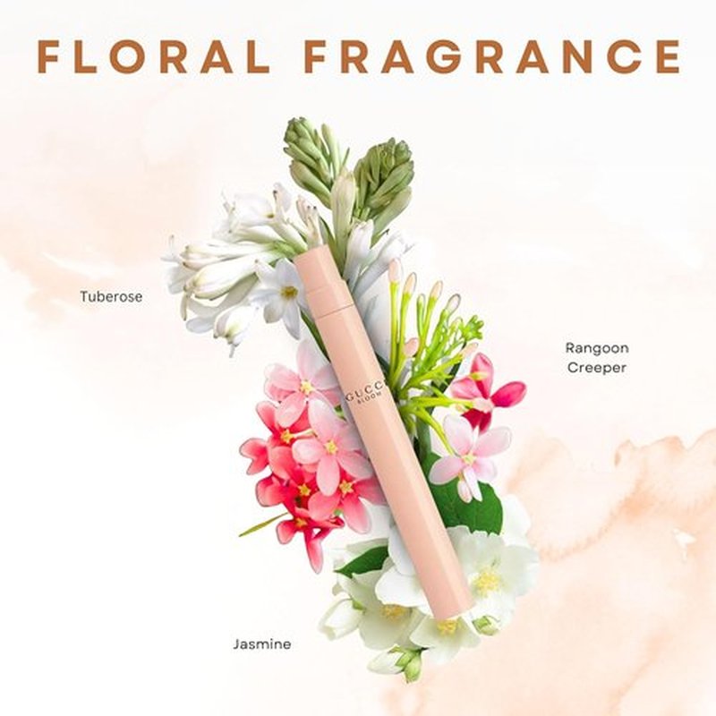 Gucci Bloom Mini EDP Perfume for Women - Floral Fragrance in 0.33 Oz Travel Spray