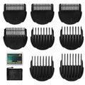 Hair Clipper Guards Guides 8pcs 0.02inch to 0.5Inch(0.5mm-12mm) Fits For Manspot Body Trimmer,Meridian Ball Trimmer Clipper Guard,8 Pack Black