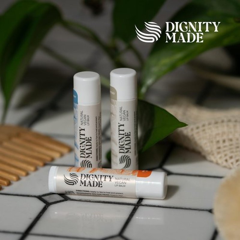 Dignity Coconuts Moisturizing Lip Balm – Soothing & Fragrance-Free, Pack of 5 - Vegan w/Nourishing Coconut Oil, Cocoa Butter & Essential Oils – 4.4ml (0.15oz) Each – Lip Care Set