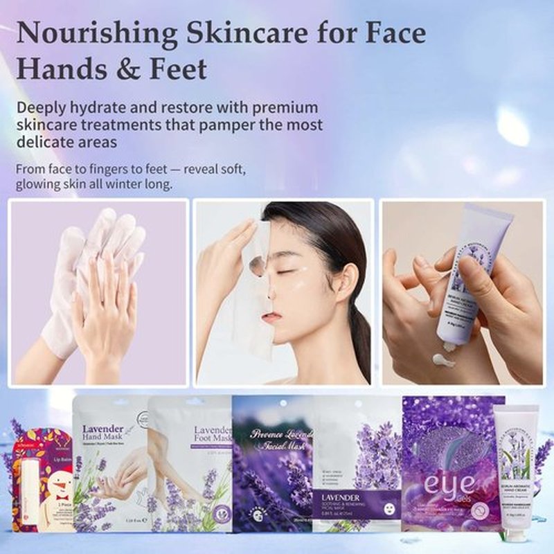 Advent Calendar 2026 Adult Women -24 Days of Christmas Advent Calendar for Mom, Wife, Girlfriend, Sister, Her - Lavender Spa Gifts Basket Set Includes Coffee Mugs, Scented Candle, Bath Salt, Soap