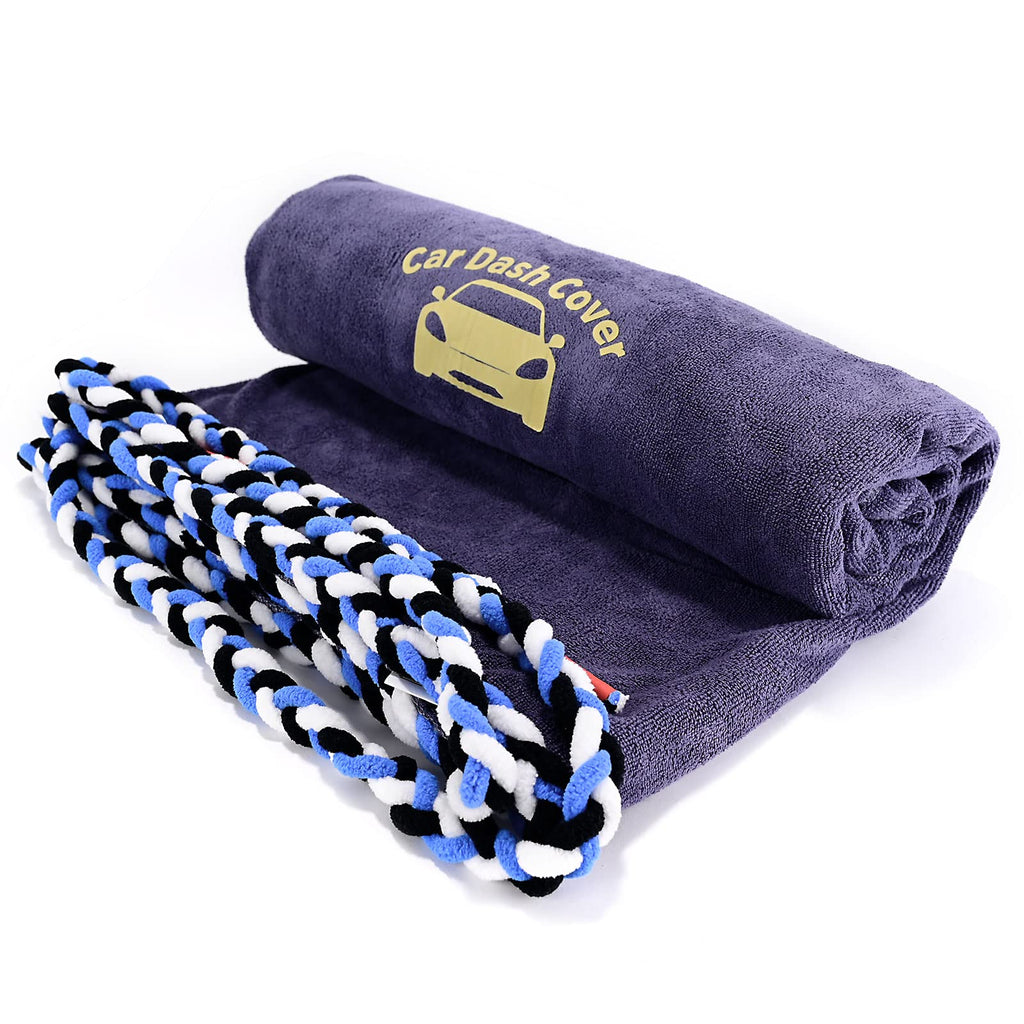 NEWISHTOOL Window Tinting Dash Protection, Super Absorbent Dash Towel Microfiber Towel and Strand Soak Rope Tool, Protective Control Water Shield for Windshield Film Install Scratch Free Tint Tools