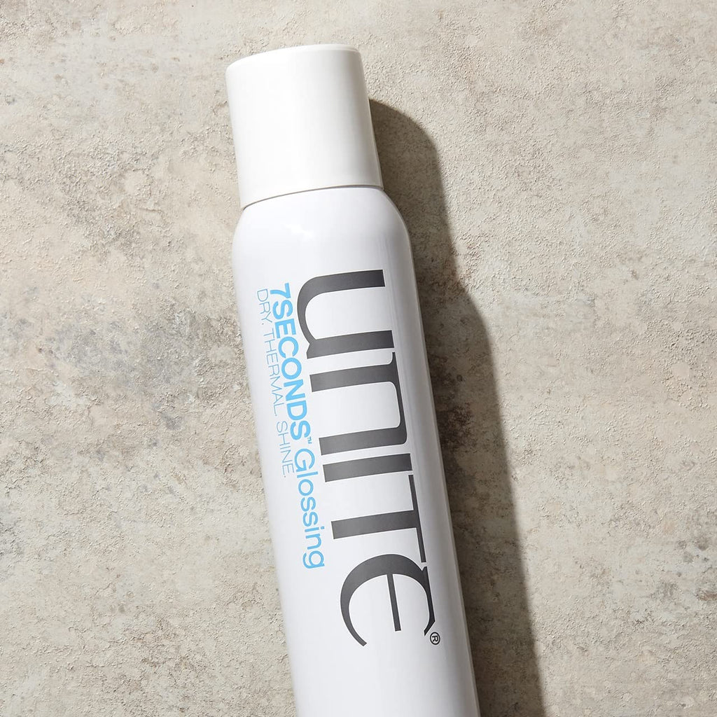 UNITE Hair 7SECONDS Glossing Spray - Weightless Shine & Humidity Control - UV & Thermal Protection - 6 Fl Oz