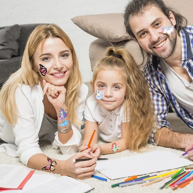Temporary Tattoo Kids - 150 Sheets & 1700+ Patterns | Boosts Imagination/Creativity & Easy-Clean | Ideal for Party Favors, Arts & Crafts, Goodie Bags (Non-Toxic, Safe for Skin)