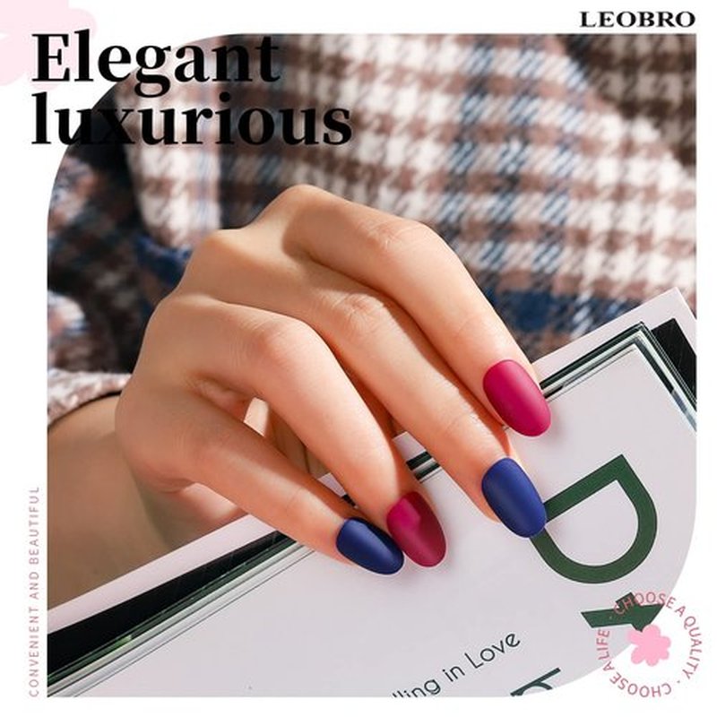 LEOBRO Oval Short Press on Nails, 360PCS Fit Nicely & Natural Matte Short Press on Nails Almond, Lightweight Oval Almond Fake Nails Press On False Nails Full Cover, 12 Sizes