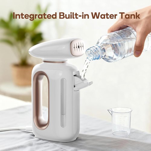 Newbealer Handheld Fabric Steamer - 850W Portable Wrinkle Remover | Fast Heat-Up in 30s, 230ml Tank