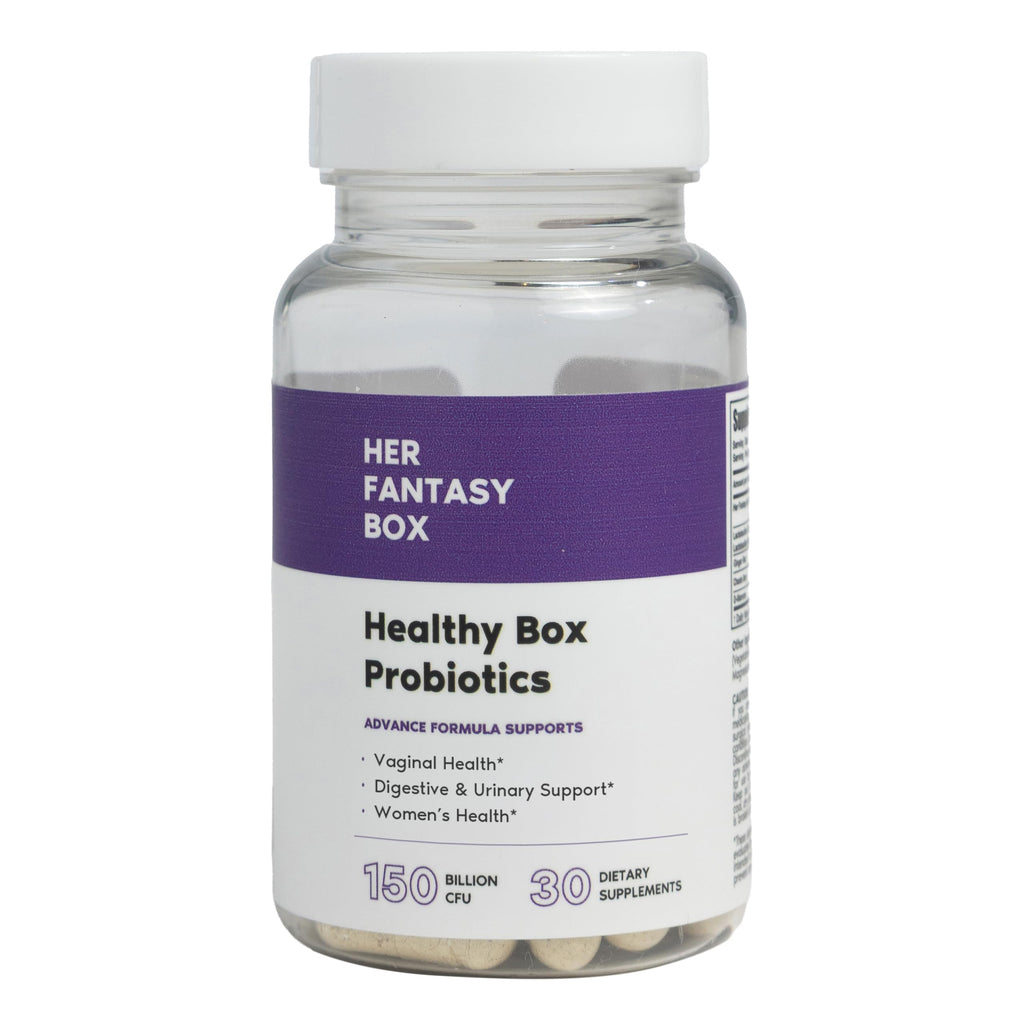 Her Fantasy Box | Healthy Box | Vaginal Probiotics for Women – Prebiotics + Advanced Lactobacillus Blend – Supports Natural Hormonal Balance – Feminine Health Support with Cranberry & D-Mannose