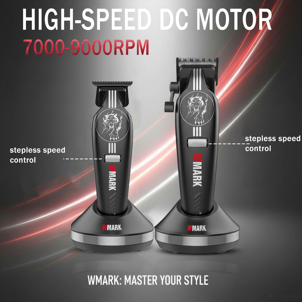 WMARK Hair Clippers for Men Professional Barber Clippers and Trimmers Set