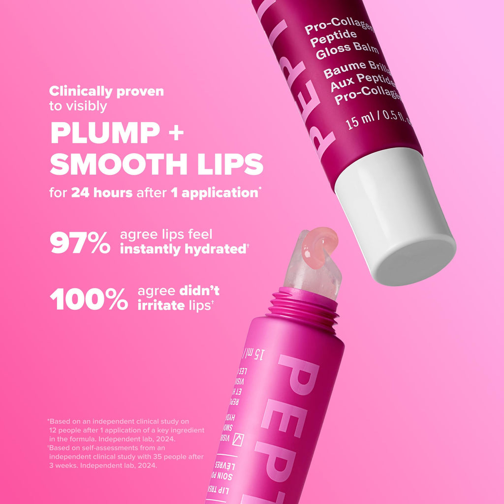 Paula’s Choice Pro-Collagen Peptide Gloss Lip Balm, Hydrates & Smooths Lips, Sheer & Glossy Finish for Fuller Lips, Deep Plum Sheer Tint, Non-Sticky, Cruelty-Free, 0.5 oz