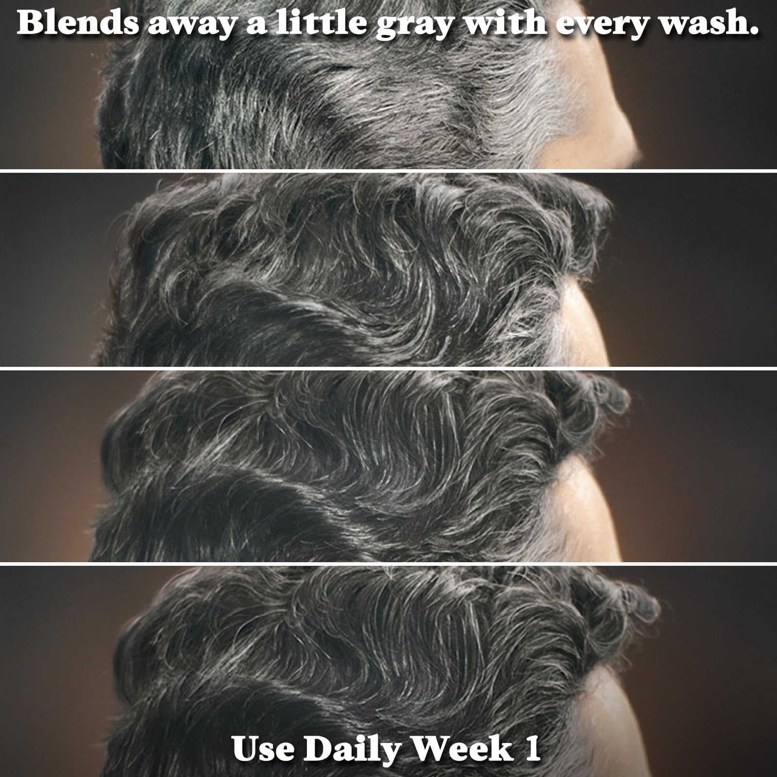 Just for Men Control GX Grey Reducing 2-in-1 Shampoo and Conditioner, Gradual Hair Color with Keratin for Stronger Thicker and Healthier Looking Hair, 4 Fl Oz - Pack of 1