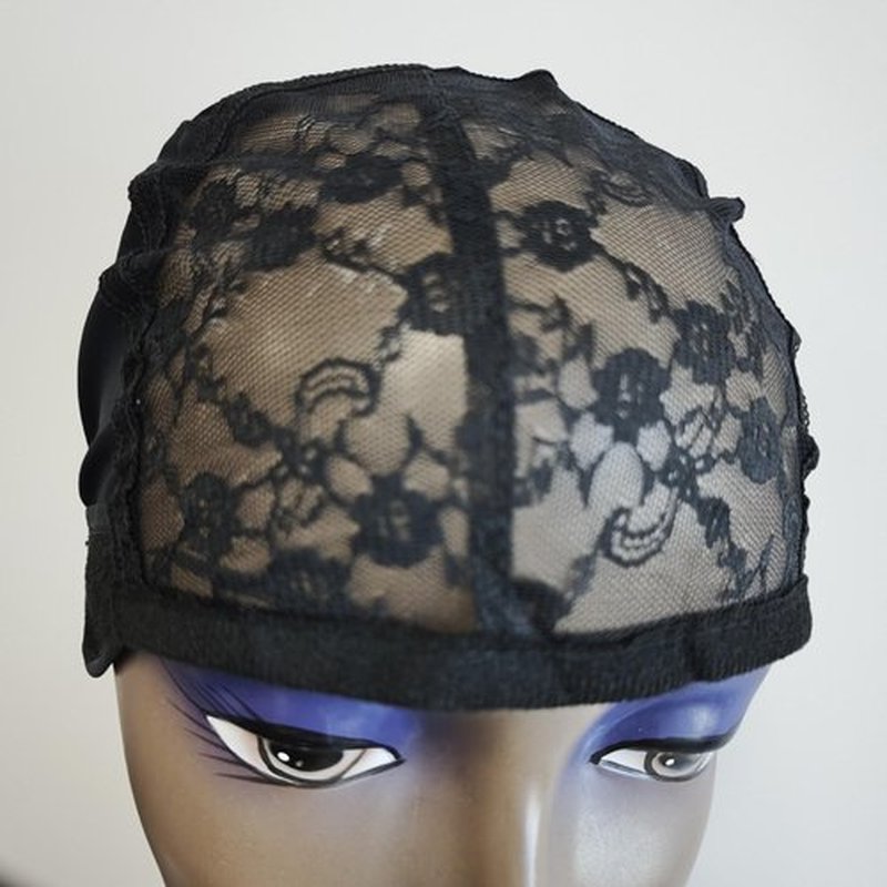 5Pcs/lot Wig Cap for Making Wigs With Adjustable Strap And Hair Weaving Stretch Adjustable Glueless Wig Cap Black Dome Cap For Wig