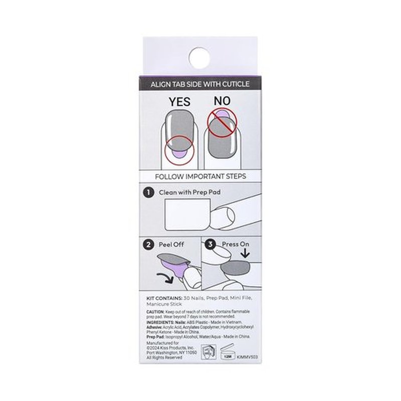 imPRESS Design Press-On Nails - Moonlit | Long-Lasting, Easy Application, Salon Quality