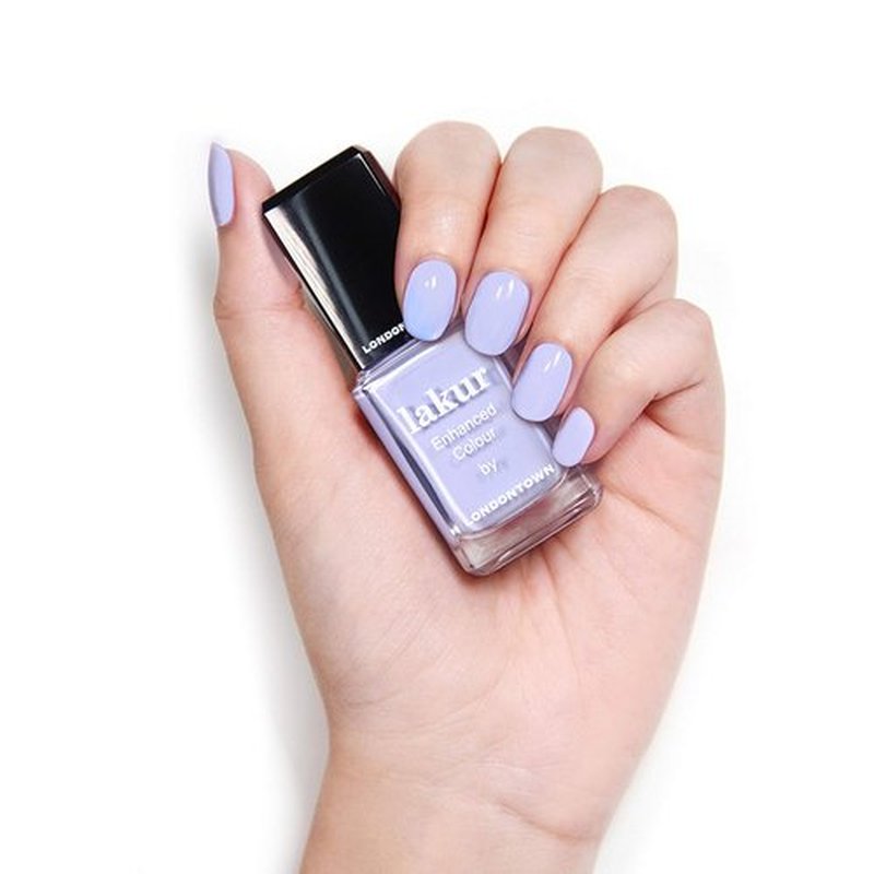 LONDONTOWN Lakur Nail Polish - Chip-Resistant & Non-Toxic Formula | Vegan Blue Color, Hydrates & Strengthens Nails