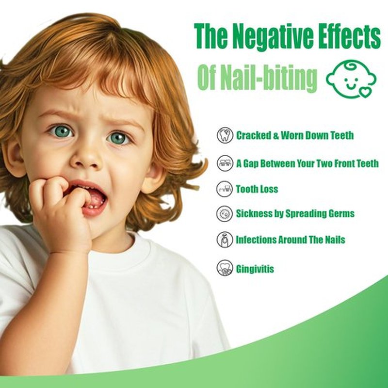Econail Nail Biting Treatment For Kids, Nail Biting Prevention, No Bite Nail Care, Thumb Sucking Deterrent For Ages 3+, 0.5 fl oz (10ml)