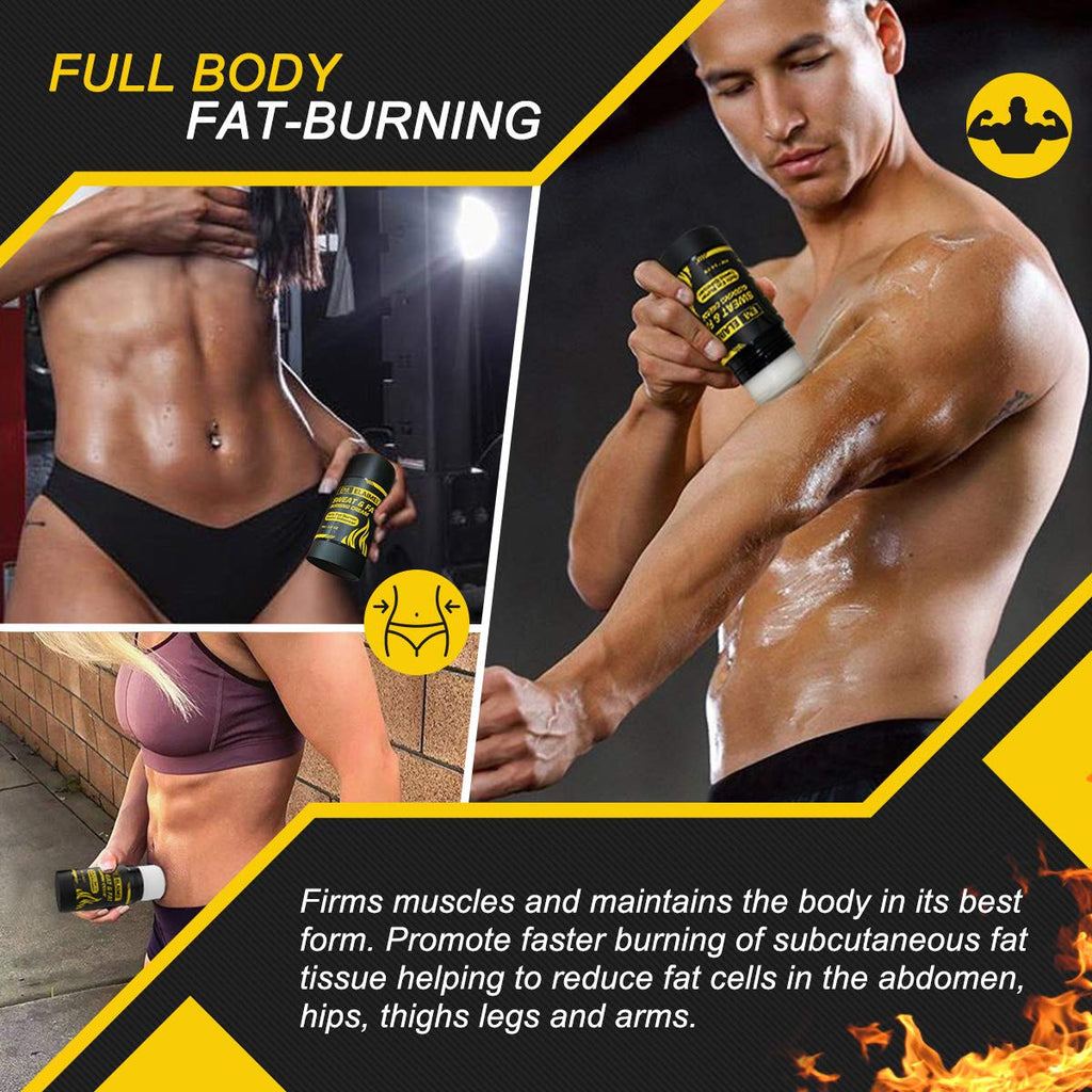 ELAIMEI Fat Burning Sweat Cream, Weight Loss Workout Enhancer Hot Gel for Belly, Slimming/Anti Cellulite Cream for Tummy for Body for Women and Men, Deep Tissue Massage & Muscle (1 pack)