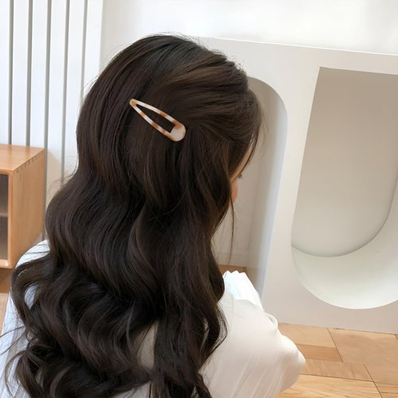 Cptots Small Hair Barrettes For Women No Slip Metal Snap Clips For Thin And Fine Hair,Matte Black Tortoiseshell,20 PCS,1.97 x 0.5 Inch.