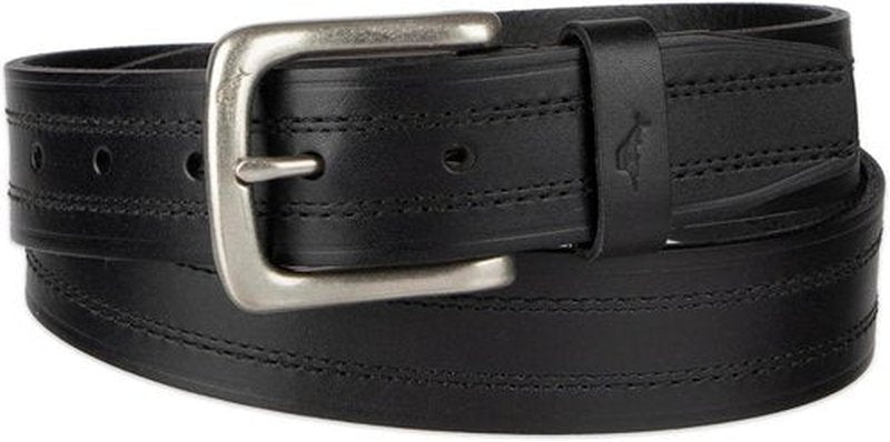 Tommy Bahama Men's Casual Leather Belt - Versatile Everyday Style for Jeans, Shorts & Chinos