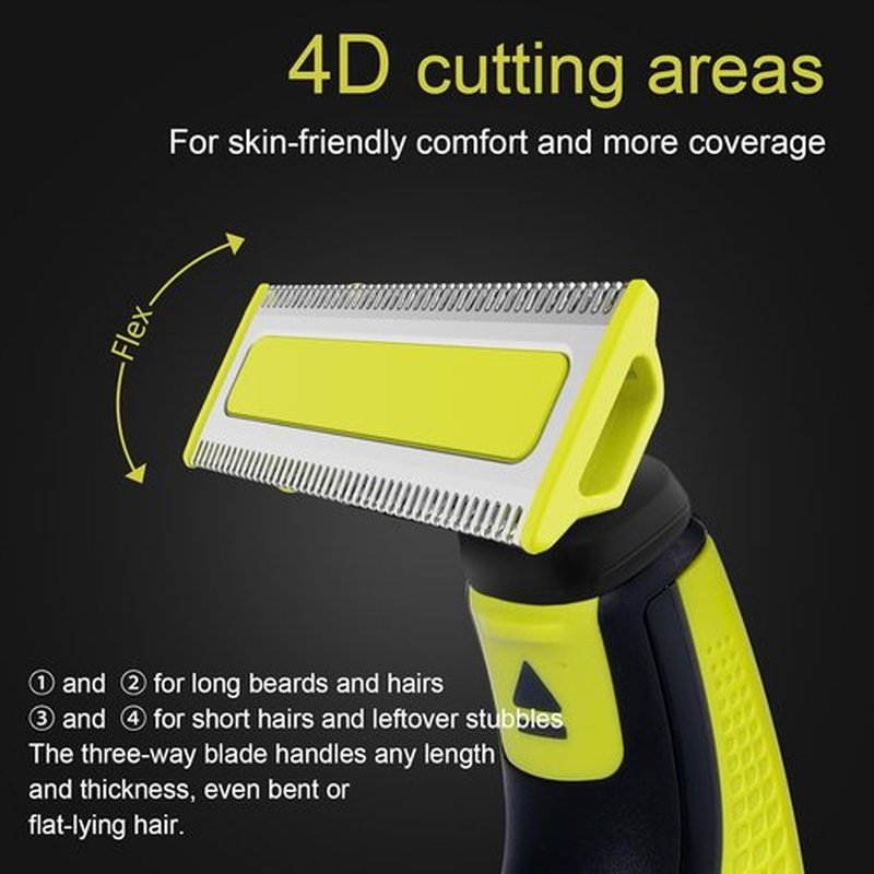 Norelco Replacement Electric Shaver Heads - Compatible with OneBlade QP14xx, QP25xx, QP26xx Models (4-Pack)