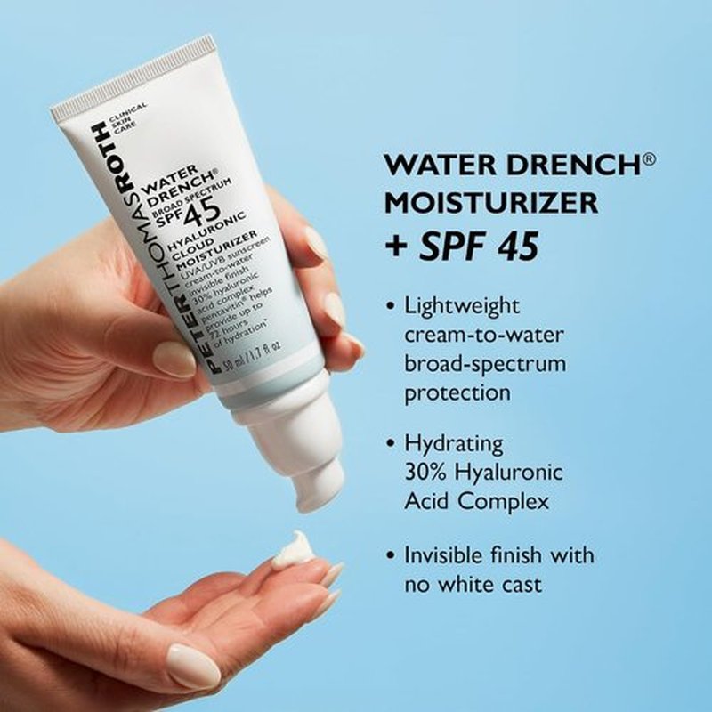 Peter Thomas Roth | Water Drench® SPF 45 Moisturizer with Hyaluronic Acid - Hydrating Formula