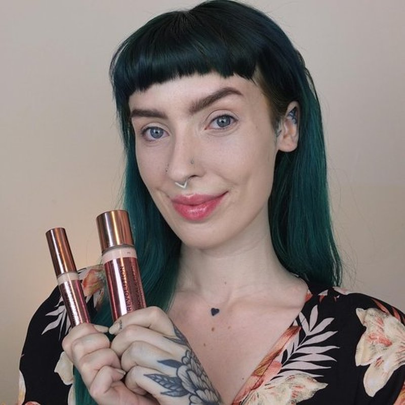 Revolution, Conceal & Define Foundation, Full Coverage, Long-Lasting Matte Finish, Vegan & Cruelty-Free, F8 Light to Medium Skin Tones, 0.8 fl oz