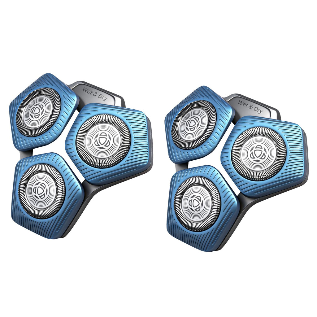2-Pack SH71/50 Shaving Heads Compatible with Philips S5000 and S7000(Blue)