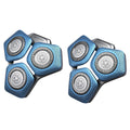 2-Pack SH71/50 Shaving Heads Compatible with Philips S5000 and S7000(Blue)