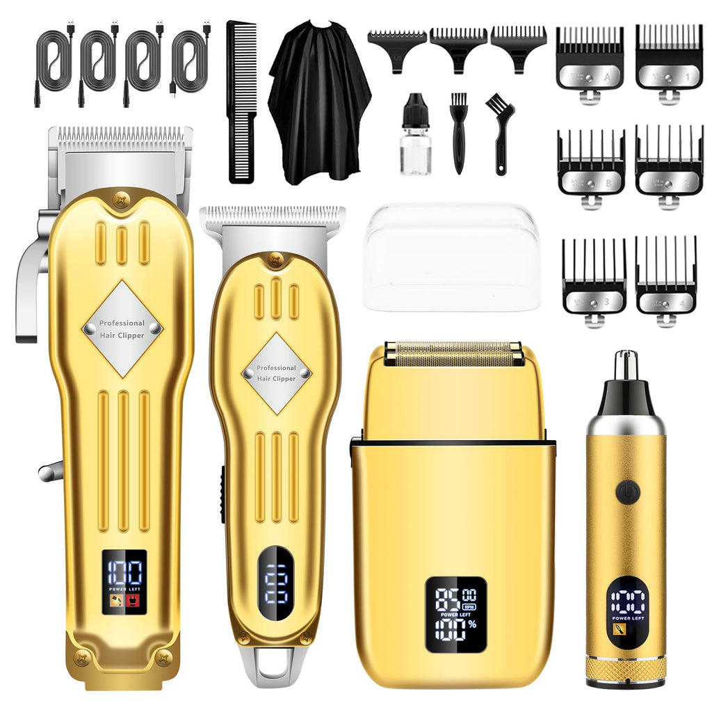 SUNNOW Hair Clippers and Trimmer Set, Electric Razor with Adjustable Speed