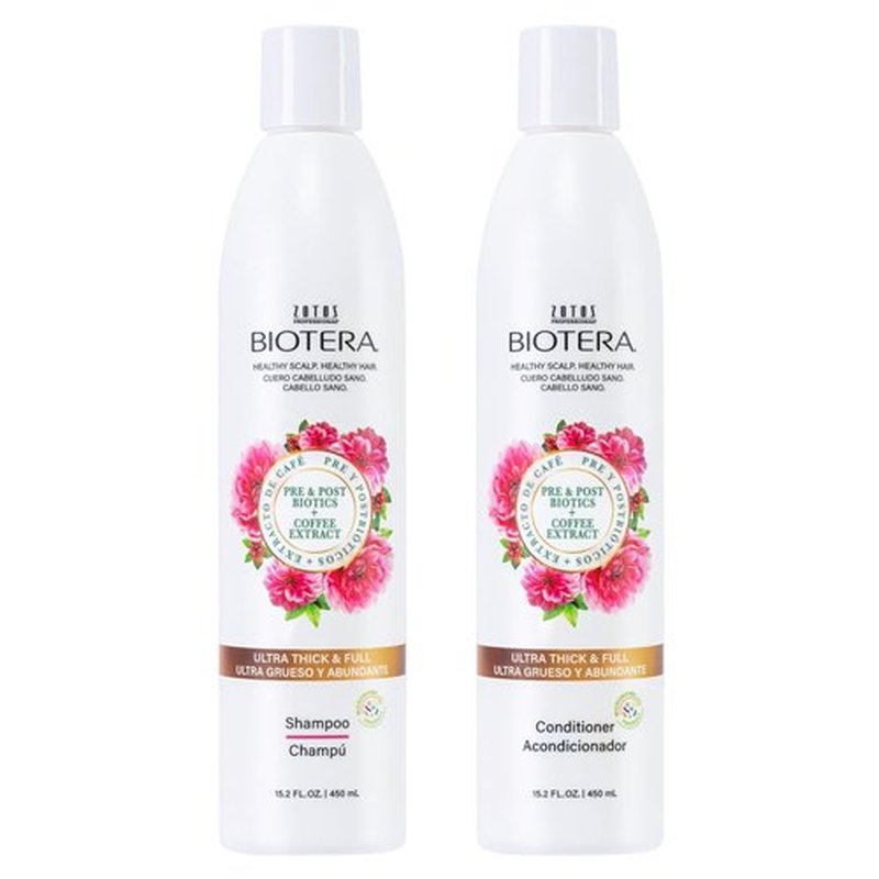 Biotera Volumizing Shampoo - Ultra Thick Formula for Fine, Limp Hair | Vegan & Paraben Free