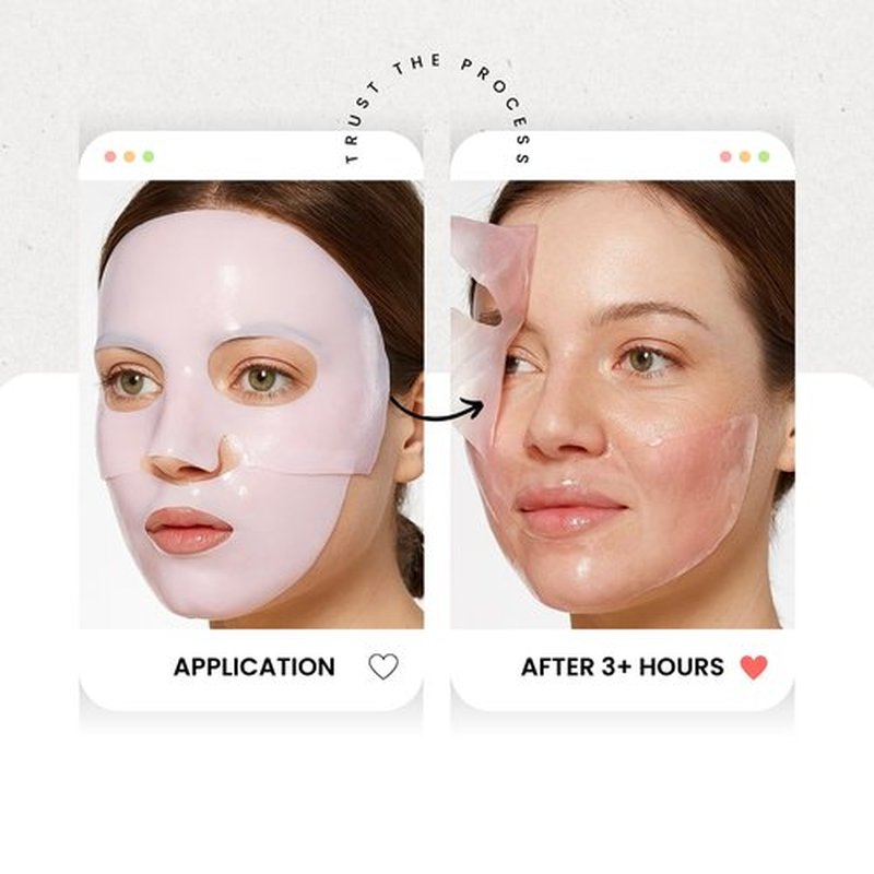 Comfordent Bio Collagen Hydrogel Melting Face Mask with Hyaluronic Acid, Galactomyces & Niacinamide