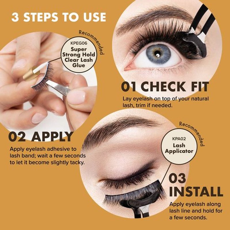 i-ENVY False Lashes, Mink 3D Lashes Value Pack Real Mink Maximum Fluffy Wispy Luxury Glamorous Natural Look Reusable Eyelashes (06)