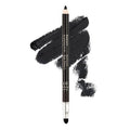 **Radiant Professional Black Waterproof Eyeliner Pencil - Long-Lasting, Smudge-Proof Formula for Smoky Eyes | Includes Smudger Tool**