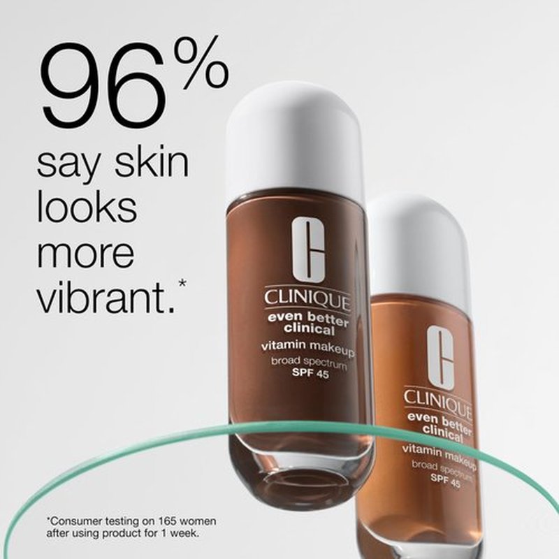 Clinique Even Better Clinical Vitamin Makeup Broad Spectrum SPF 45 With Vitamin C, Vitamin E + Vitamin B3 | Light Coverage + Vibrant Finish, Light Cool 2
