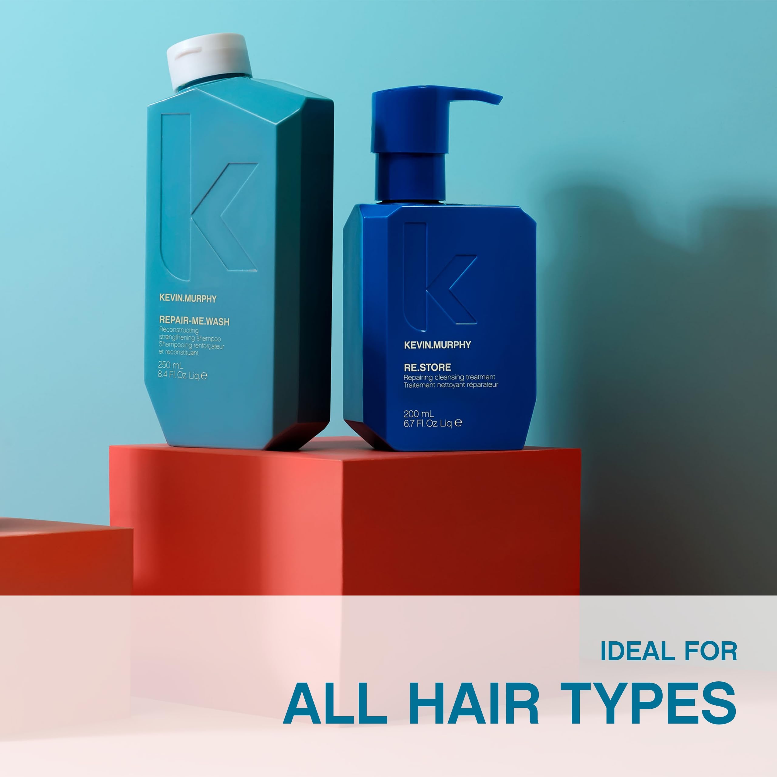 KEVIN.MURPHY RE.STORE - Cleansing Treatment - for Dry - Damaged and Overprocessed Hair - Strand Repair - with Amino Acids and Fruit Enzymes - Sulphate Free - 200 Ml / 6.7 Fl Oz