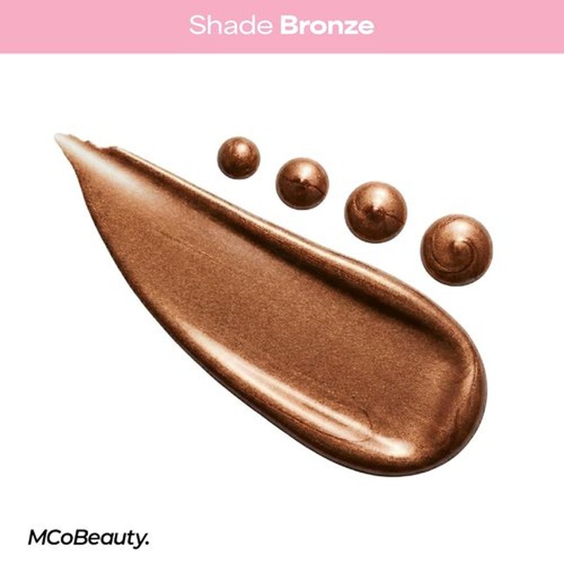 MCoBeauty Super Glow Bronzing Drops - Hydrating Liquid Bronzer in Sun Kissed Shade - Vegan Formula with Jojoba Oil & Hyaluronic Acid