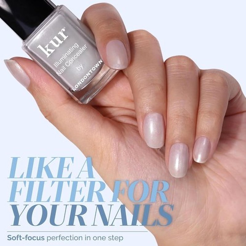 LONDONTOWN Illuminating Nail Concealer - Brightening Nail Polish & Strengthener for Discolored Nails | 0.4 Fl Oz