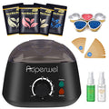 Auperwel Waxing Kit for Women - Automatic Thermostatic Wax Warmer for Hair Removal, Includes 14.1oz Wax Beads, Beginner-Friendly, Perfect for Full Body Waxing