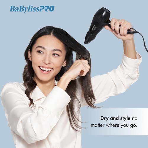 BaBylissPRO Nano Titanium Compact Hair Dryer - Powerful & Lightweight Design, 1 Count