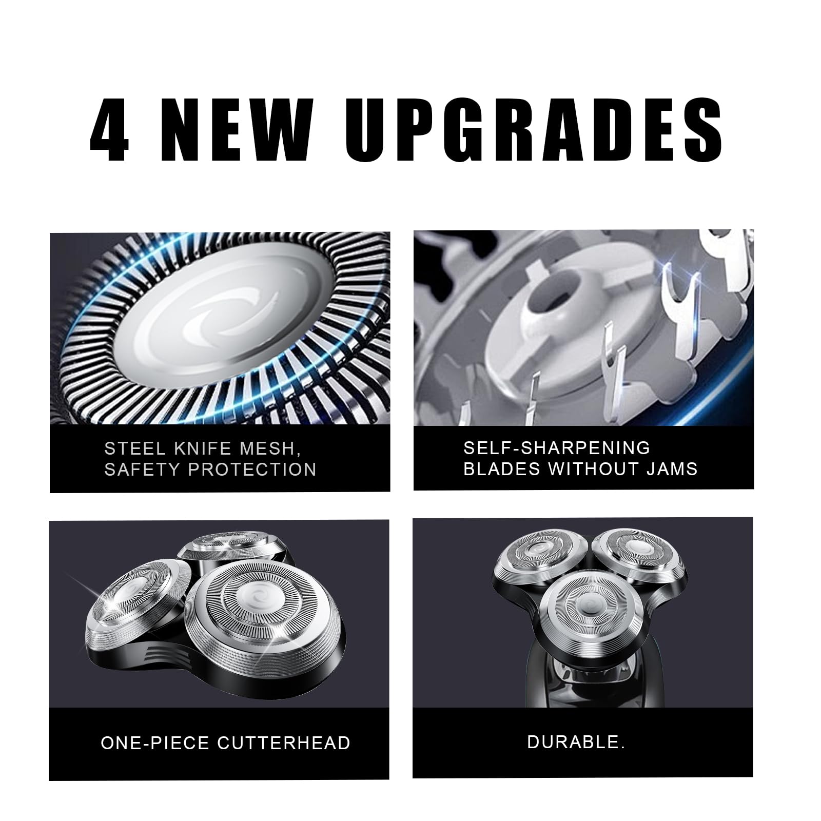 1PC SH90 Replacement Rotary Heads Compatible with Philips Norelco Shavers Series 9000,Replacement Shaver Head with Upgrade Double-Layer Precision Blades for Men's Shaving