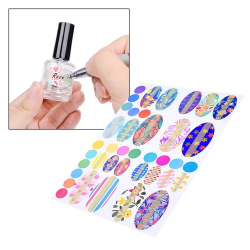 Empty Nail Polish Bottles with Dupont Brushes - Set of 6 - Clear Transparent Glass - Including Funnels (for Easy Filling) and Mixing Balls (for Better Mixing Results) - Make Your Own Nail Polish