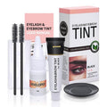 Eyelash & Eyebrow Color Kit, Black Lash & Brow Color Kit, Eyebrow Coloring Set with Natural Bushy Results, Easy Use & Salon at Home, 7ml, Black