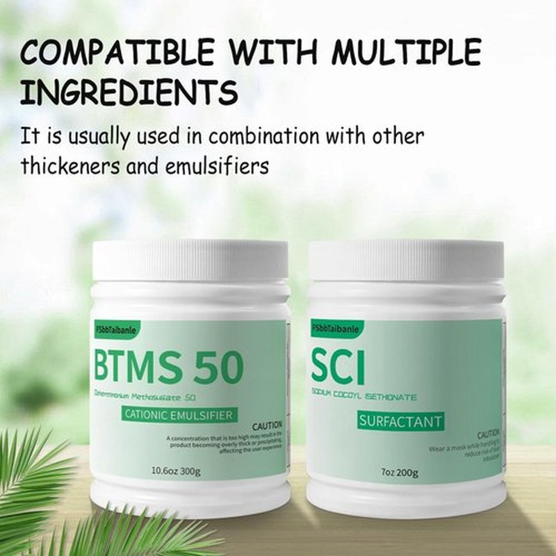 FSbbTaibanle 10.6 oz BTMS 50 Conditioning Emulsifier granules, 100% derived from plant-based，Ideal for Leave-in Conditioner, Lotions, Shampoos and More