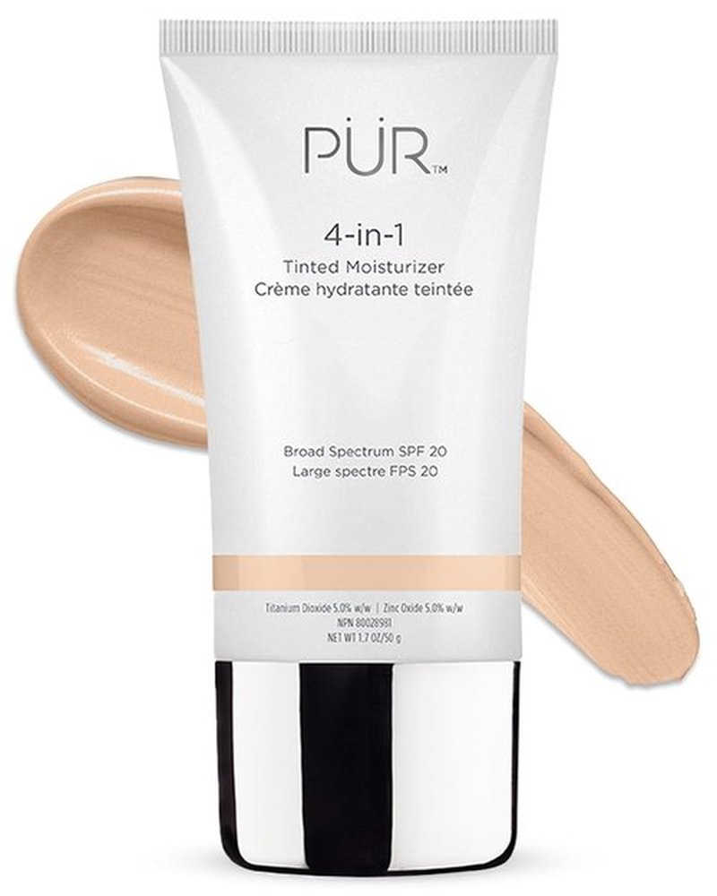 PÜR MINERALS Tinted Moisturizer SPF 20 - Hydrating 4-in-1 Face Primer & Foundation with Shea Butter, Aloe Vera & Vitamin B3 - Vegan & Paraben-Free
