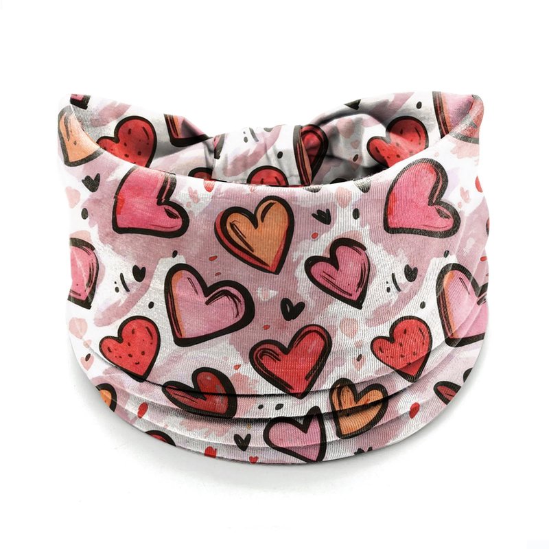winthrop 4 Pcs Valentine's Day Headbands for Women - Red Pink Heart Cute Love Hair Band, Stretchy Breathable Non-Slip Wide Headwrap for Holiday,Yoga, Running, Party, Costume Dress Up