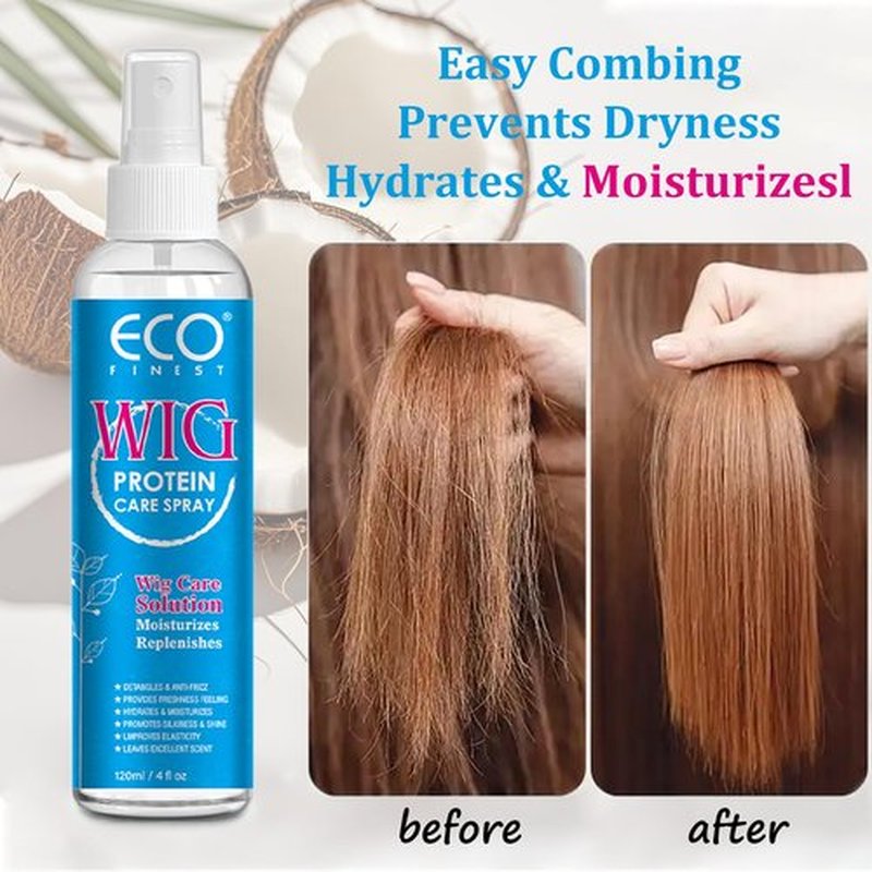 AKBAN Wig Hair Care Spray for Synthetic and Natural Hair Wigs, Smooth and Anti-Frizz, Hydrates & Moisturizes, Cleans and Extends the Life of Your Wig